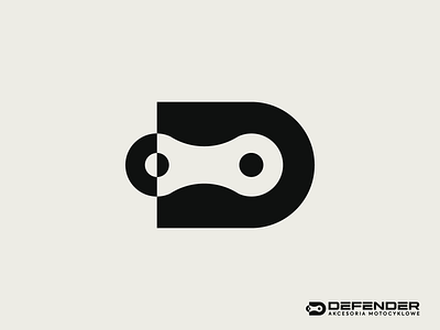 Motorcycle Accessories Logo chain defender design graphic design logo minimalistic motorcycles vector