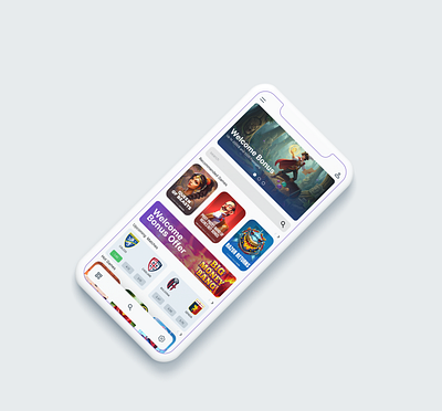 IGaming UI/UX app branding design futuristic games igaming ui uiux ux web design