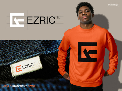 Ezric | E Logo for Fashion, Apparel, Clothing & Streetwear Brand apparel design apparel logo brandidentity branding clothing brand clothing logo creative logo e logo design fashion brand fashion brand logo fashion logo logo logodesign logotype man fashion modern logo streetwear brand streetwear logo stylish logo