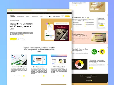 E-Commerce Web Design b2bdesign branding business website clean ui e commerce figma intuitdesign landing page mailchimp minimaldesign modernwebsite quickbooks responsiveui saas landing page startupwebsite ui ui design ux design web design websiteconcept