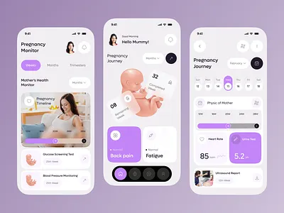 Pregnancy & Period Tracker Mobile App – Empowering Women Health ai app app design baby countdown baby tracker app healthapp interface design mobile app parenting tech period period tracker pregnancy pregnancy journey pregnancy planner pregnancy progress pregnancy tracking app pregnancyapp uiux wellness app womenhealth