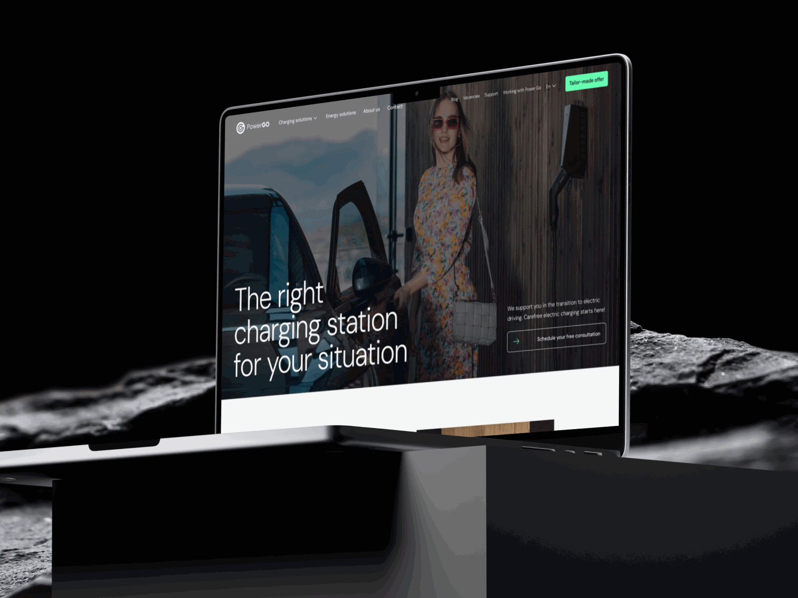 Electric charging app automotive belgium branding brussels cars charge design electric graphic design green illustration responsive ui ux