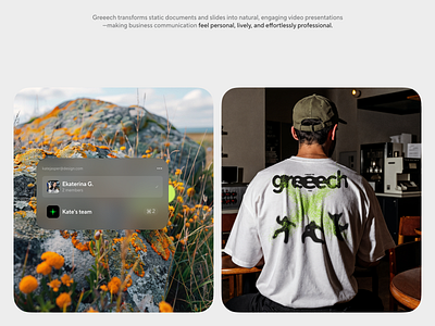 Greeech | Video recorder & Editor concept design graphic design merch recorder ui video web webdesign