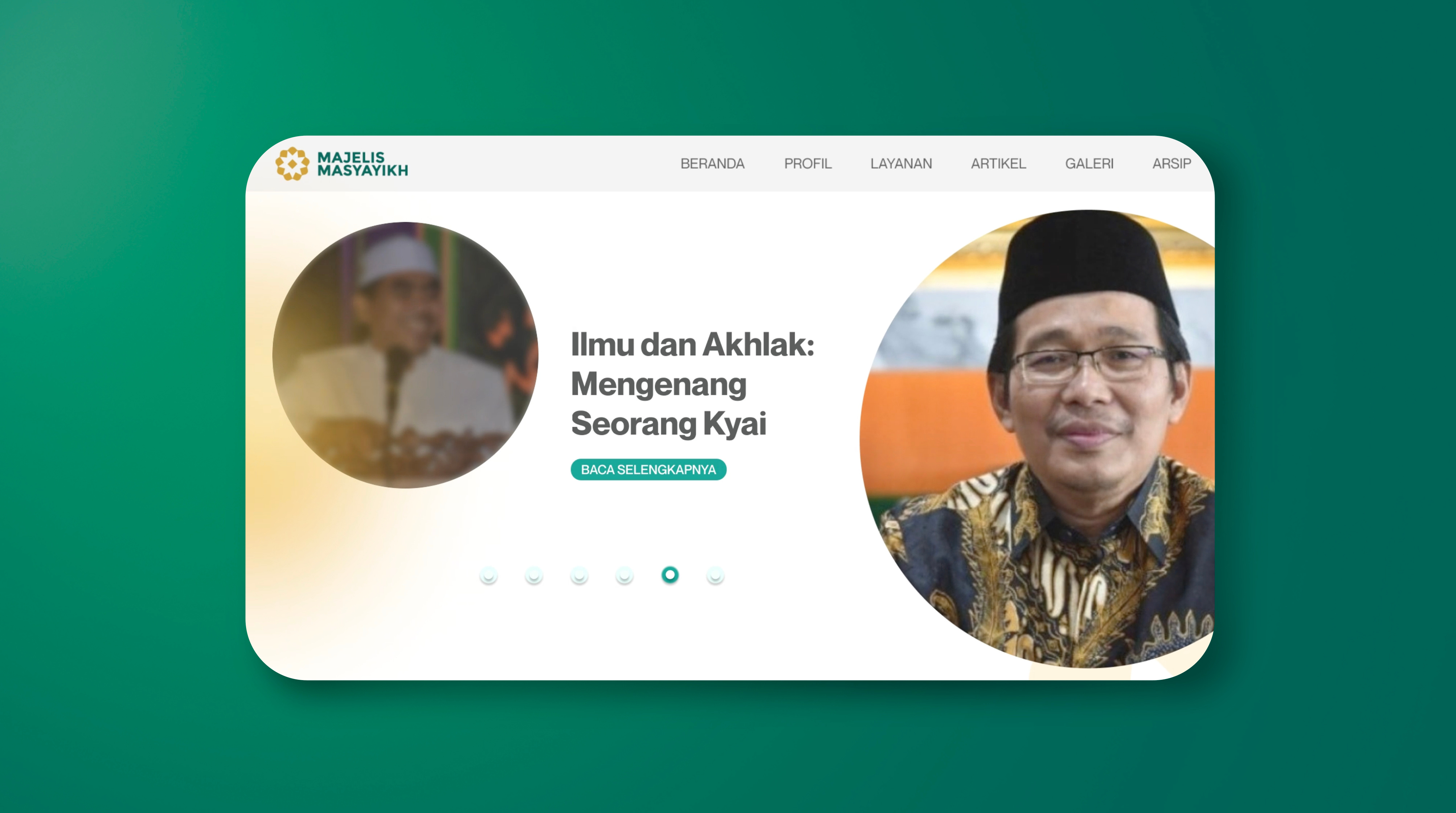 UI Design Majelis Masyayikh ID (2023) 3d animation branding corporate branding display landing page motion graphics project prototype ui ui design ui ux web design website