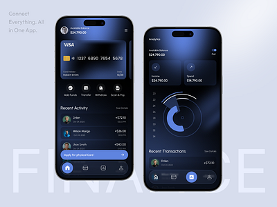 Finance App Design app b2b bank management app banking app crm design finance finance app fintech fintech app investment mobile app money money transfer neobank saas ui ux wallet