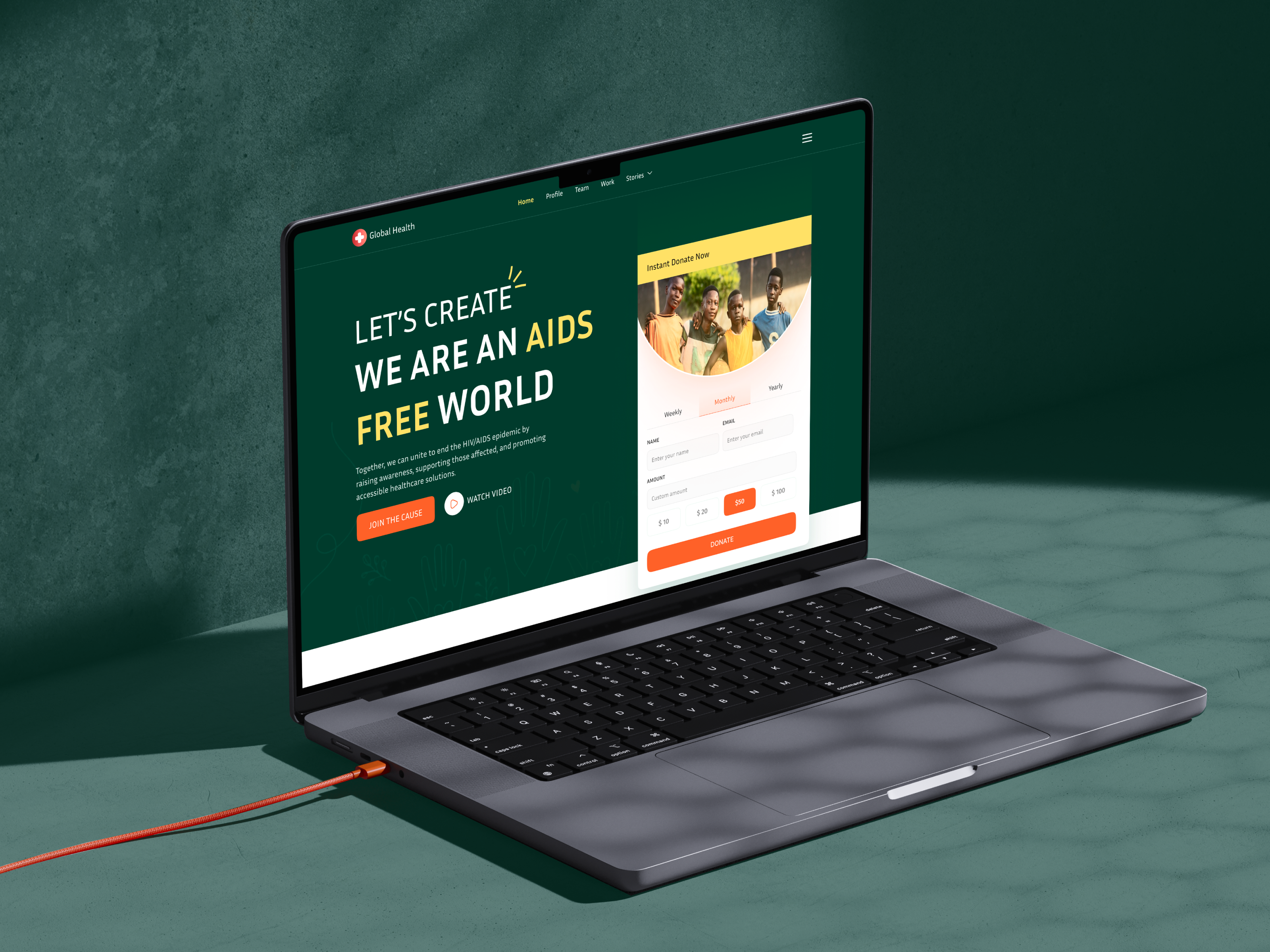 Donation Landing Page - UI/UX Design campaign charity charity landing page corporate crowdfunding donation donation landing page fundraising fundrising landing page money transfer non profit organization platform saas shasanko creations startup funding uiux design web design website