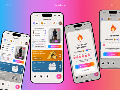 AI Fashion Stylist – Mobile App UI/UX Design ai ai fashion app design application designsystem fashion recommendation ui mobapp mobileapp personal style mobile app ui uiux