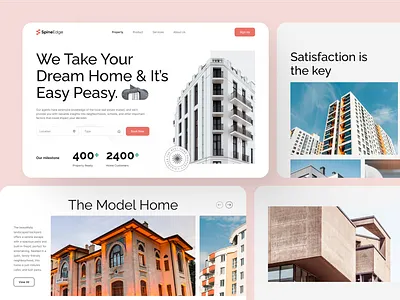 PropTech Landing Page – Modern Real Estate Web UI b2b saas clean design corporate website figma design home finding app housing market landing page design modern ui product design property management property search proptech ui real estate saas real estate website saas design ui ux design user interface ux design web app ui web design ui