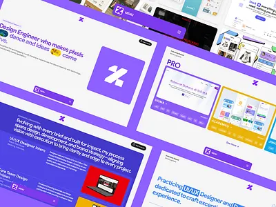 ziel.works - Portfolio Landing Page application branding design graphic design illustration landing landing page logo mobile portfolio ui uiux ux