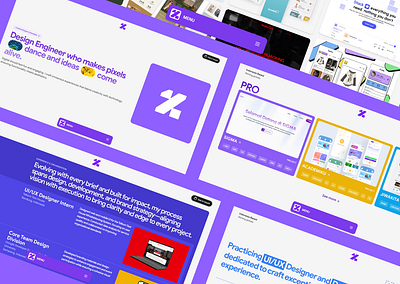 ziel.works - Portfolio Landing Page application branding design graphic design illustration landing landing page logo mobile portfolio ui uiux ux