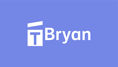 T-Bryan logo branding design logo tech typography visual identity