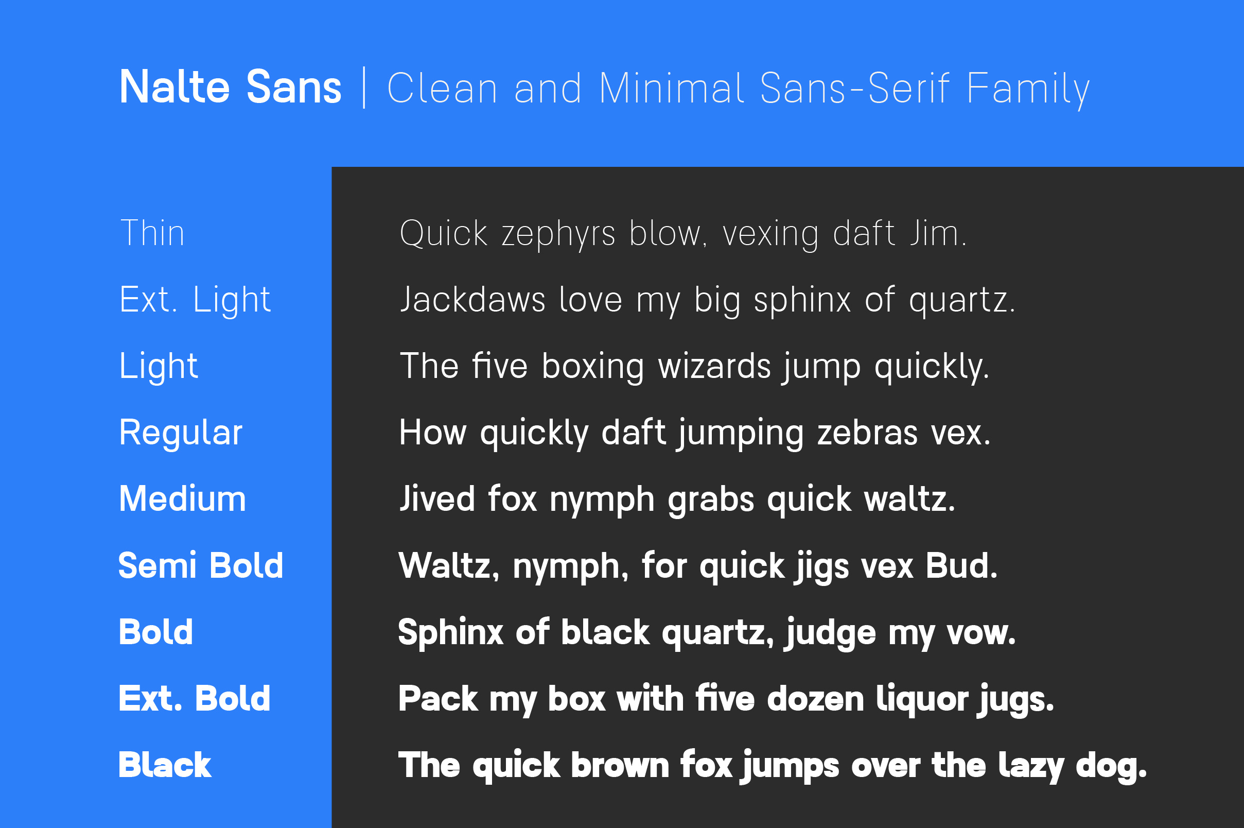 Nalte Sans Clean & Minimal Sans-Serif Family corporatelook