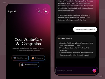 AI App Design ai ai app ai app design app app design app ui magic ai message ai text ai ui ux video ai voice ai