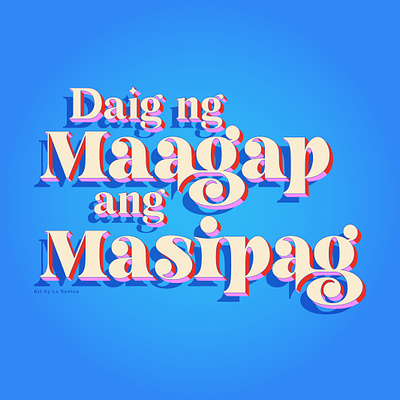 Salawikain Typography graphic design illustration typography vector