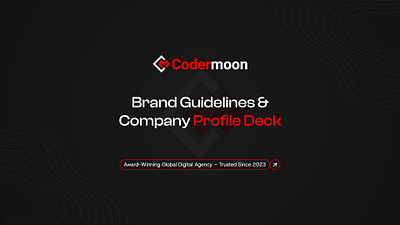 Codermoon – Brand Identity & Company Profile Deck Design corporate identity marketing agency