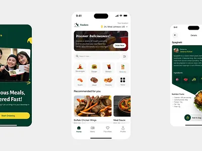 Foodora - Food App delivery app design food food app food delivery food delivery app food ordering food recipe interface mobile mobile app mobileapp product design recipe ui uiux ux