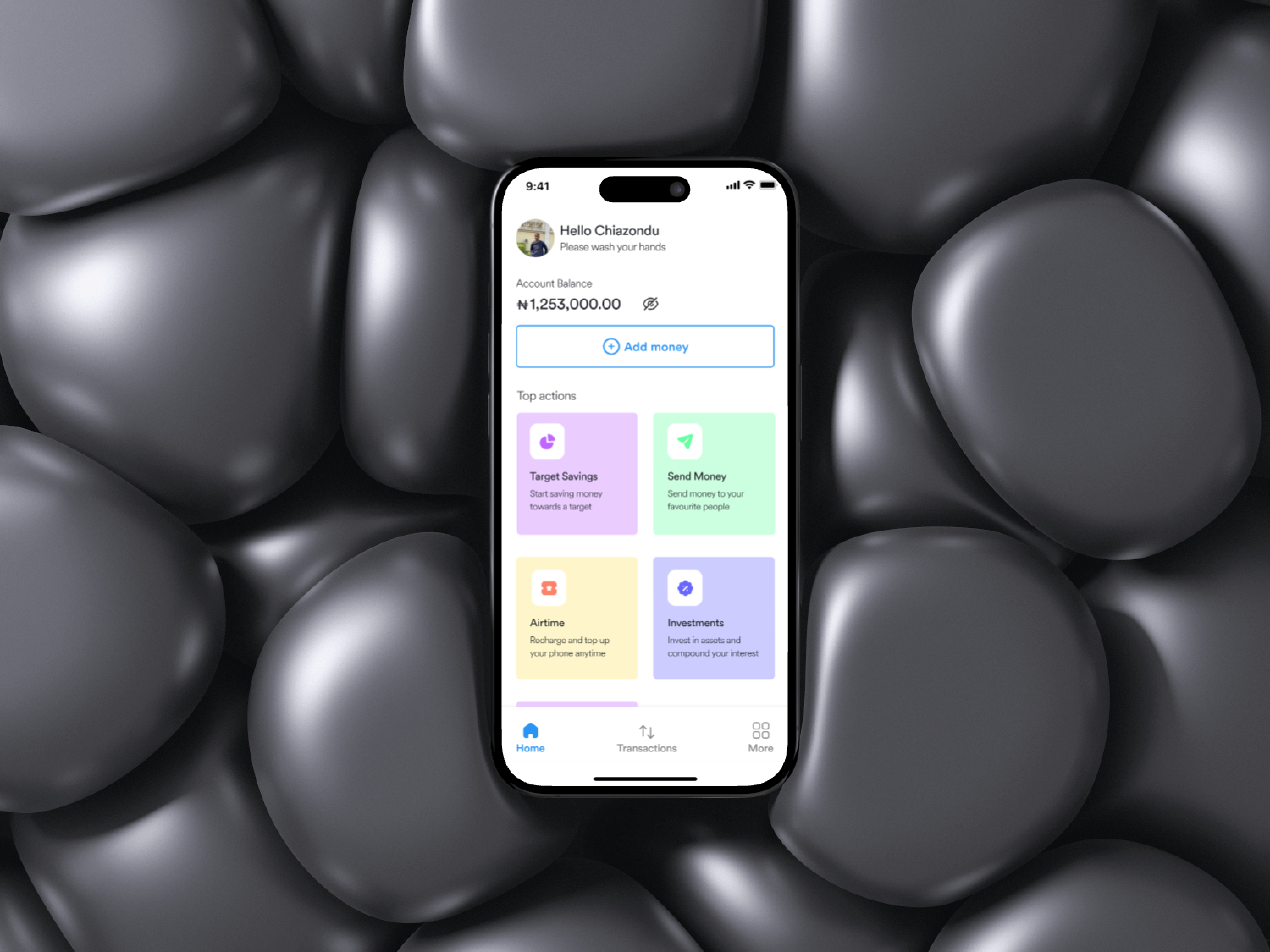 Arvo — your money, simplified. app design ui ux