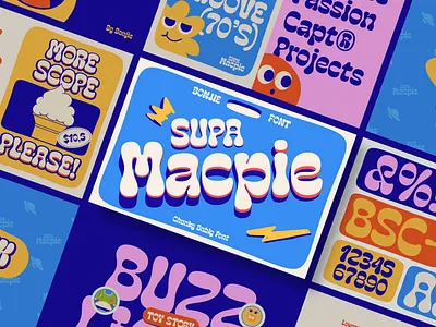 Supa Macpie Font branding display font graphic design layout presentation typography