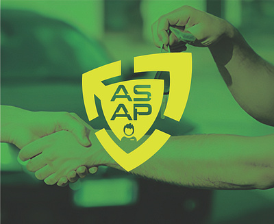 ASAP Shield Logo Design - Automotive & Fast Services Branding custom typography