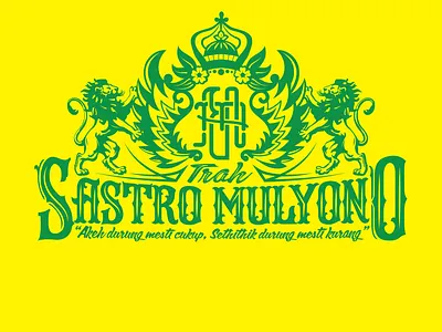 Vintage Logo Javanese Trah of Familia typography