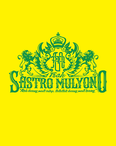 Vintage Logo Javanese Trah of Familia typography