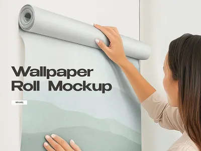 Wallpaper Roll Mockup home