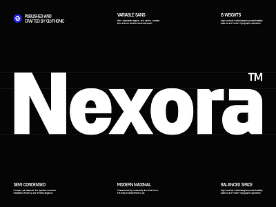 GC Nexora – Modern Variable Sans branding clean corporate design elegant font font glyph glyphonic graphic design illustration logo magazine modern neutral poster sans typeface typography webfont