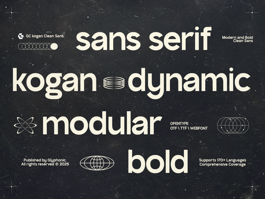 GC Kogan – Dynamic Modern Sans bold branding clean corporate design elegant font font glyph glyphonic graphic design logo logotype luxury modern neutral sans typeface typography webfont