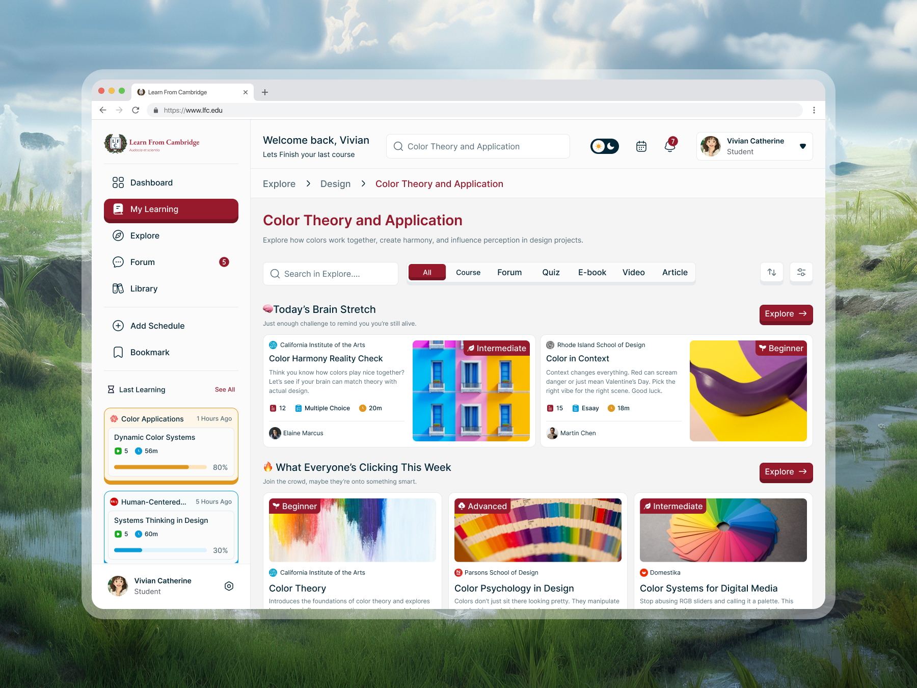 Learn From Cambridge - Learning Platform