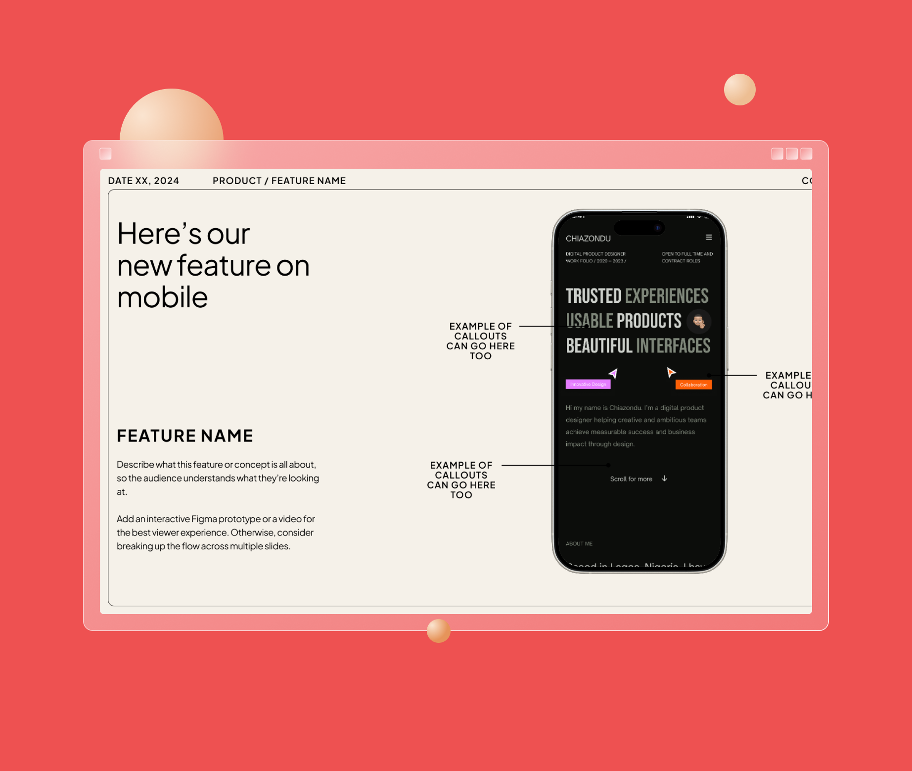 Example of Product Conceptualization