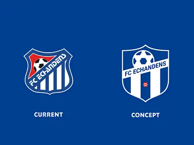 Echandens Football Club brand branding clean concept design designer football illustration illustrator logo suisse