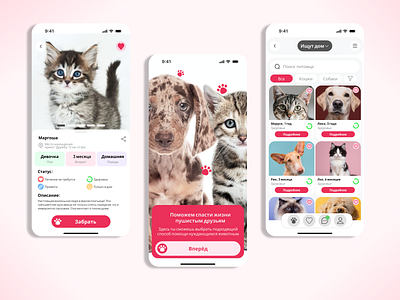 Mobille app designed to help pets design