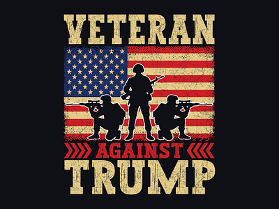 🇺🇸 Bold “Veterans Against Trump” Graphic Tee Design