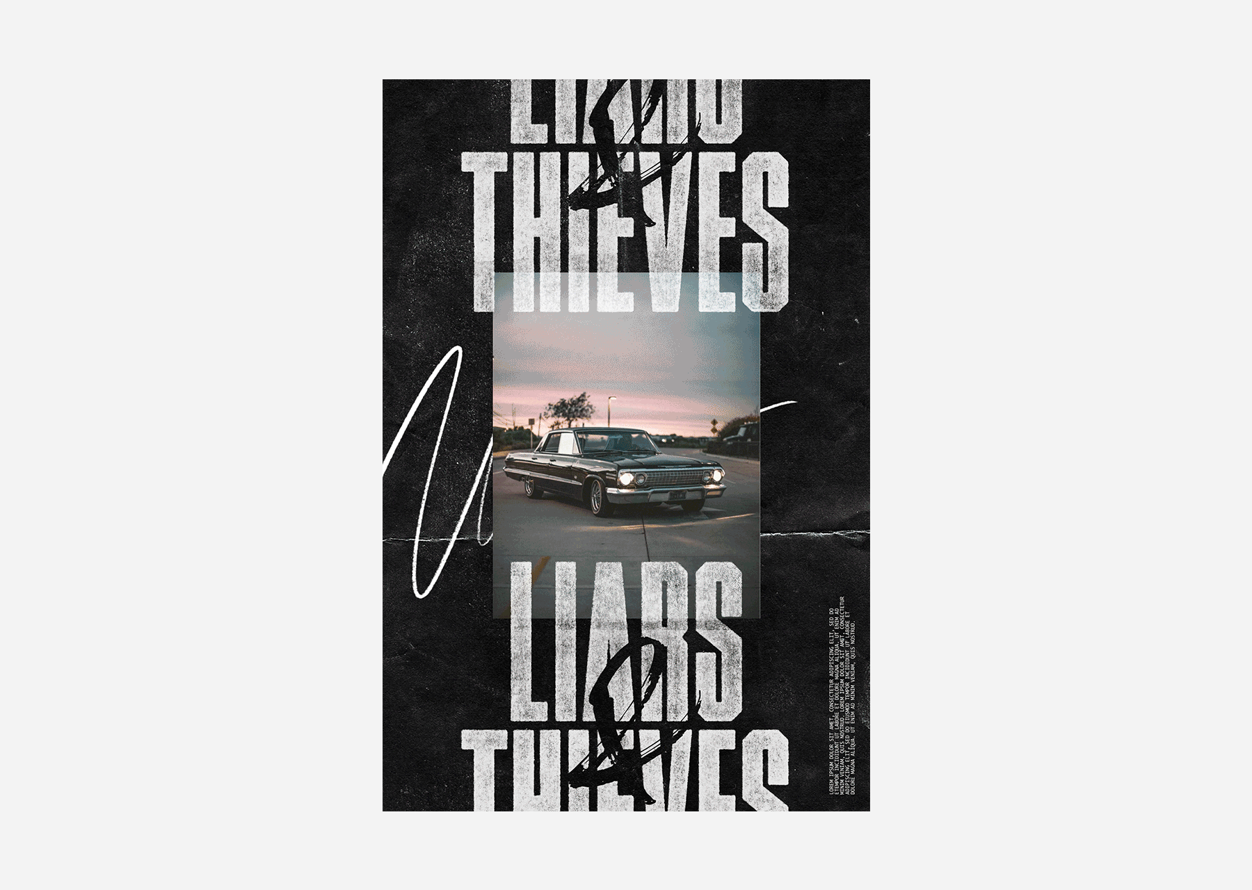 Liars & Thieves Concept branding design graphic design grunge logo typography
