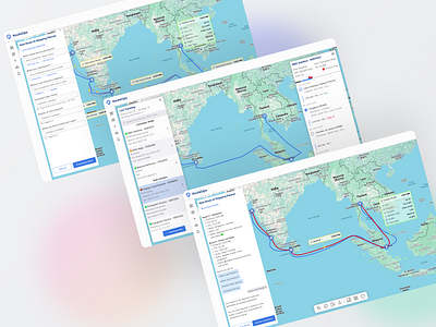 RouteOps – AI-Powered Route Optimisation for Global Shipping aiapplications aiux dashboarddesign datavisualization dribbble figma logistics optimization productdesign routeplanner saasdesign uxdesign webappdesign