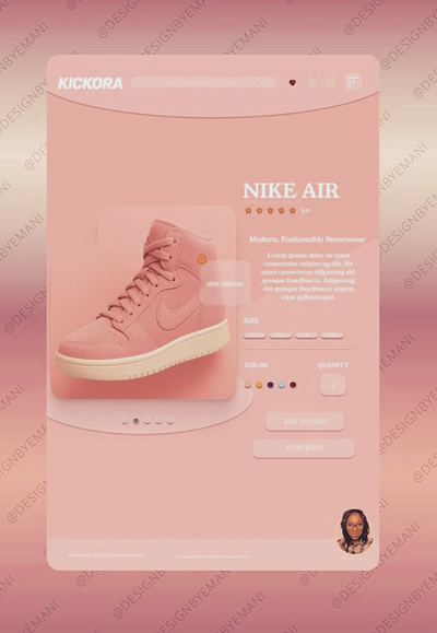 MKUP PRJECT - KICKORA 👟 adobe photoshop e commerce figma ui ui design website