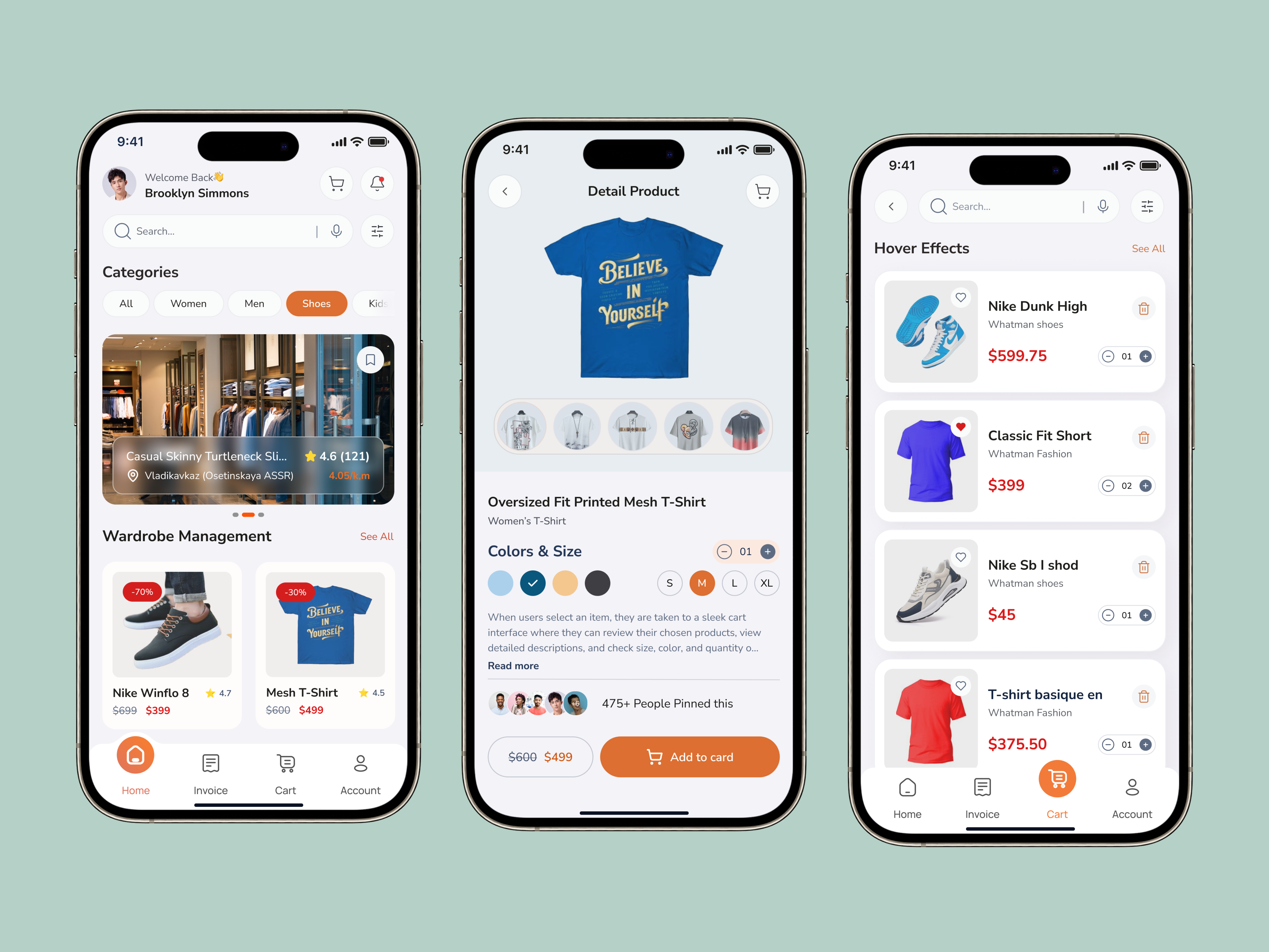E-commerce Shopping Mobile App UI Design app design cart ui e commerce app e commerce ui fashion app mobile mobile app mobile app design mobile ui online store shopping app shopping ui ui ux uiux design
