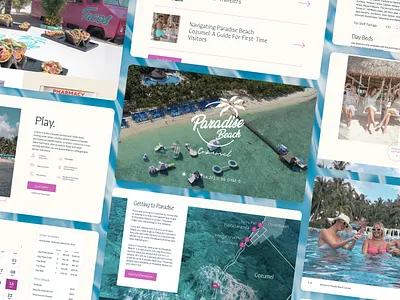 Beach Club Web Screens