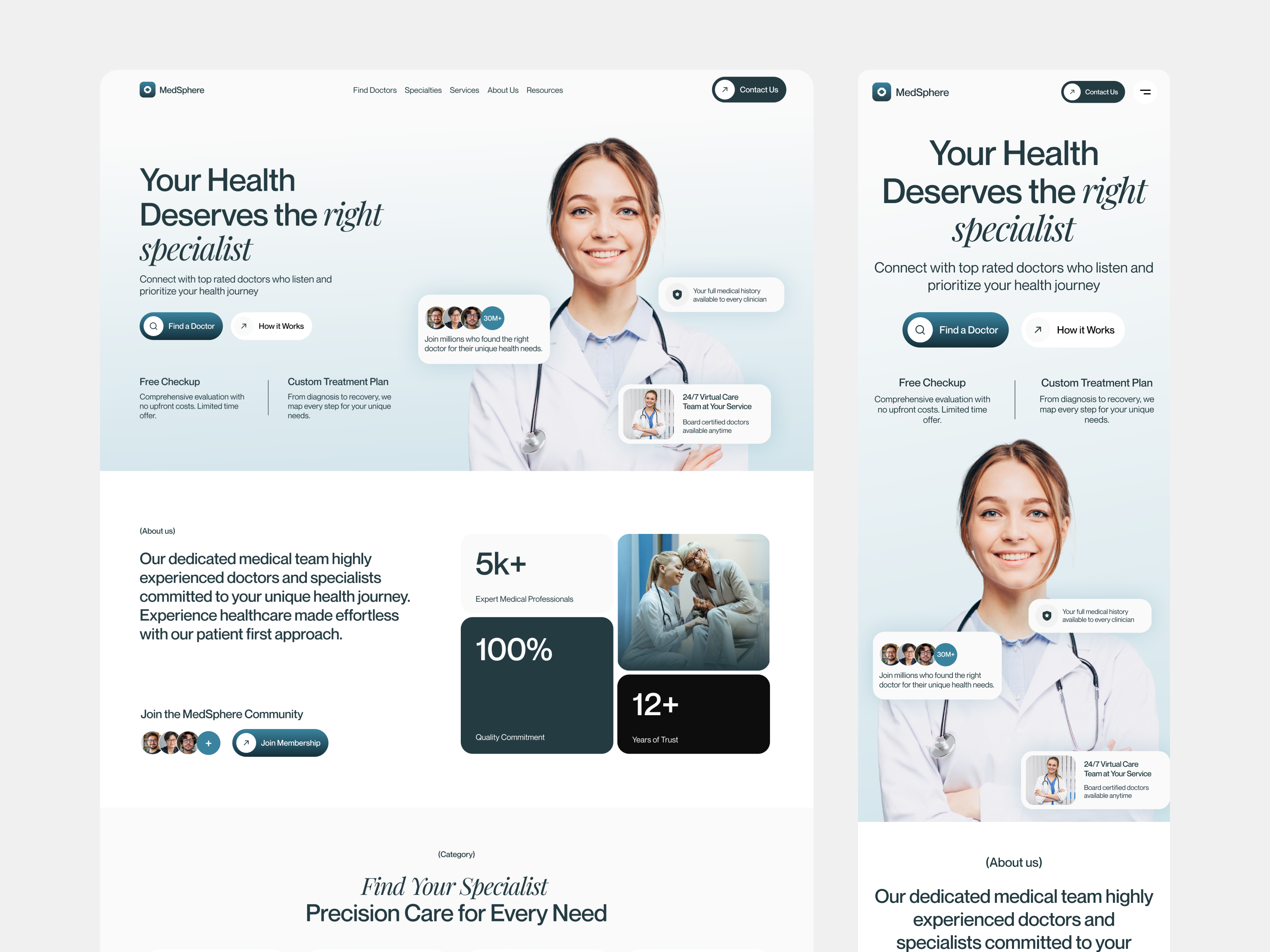 Example of Framer Landing Page Development