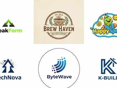 “Brand identity starts here 💡🖤” branding design graphic design illustration logo logo design typography vector