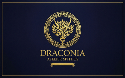 Draconia brand design dragon graphic logo mythology