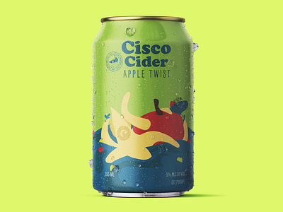 Cisco Cider Apple Twist alcohol packaging beer beer packaging brand brand development brand identity branding brands cider cider packaging illustration logo packaging spirit spirit packaging vector