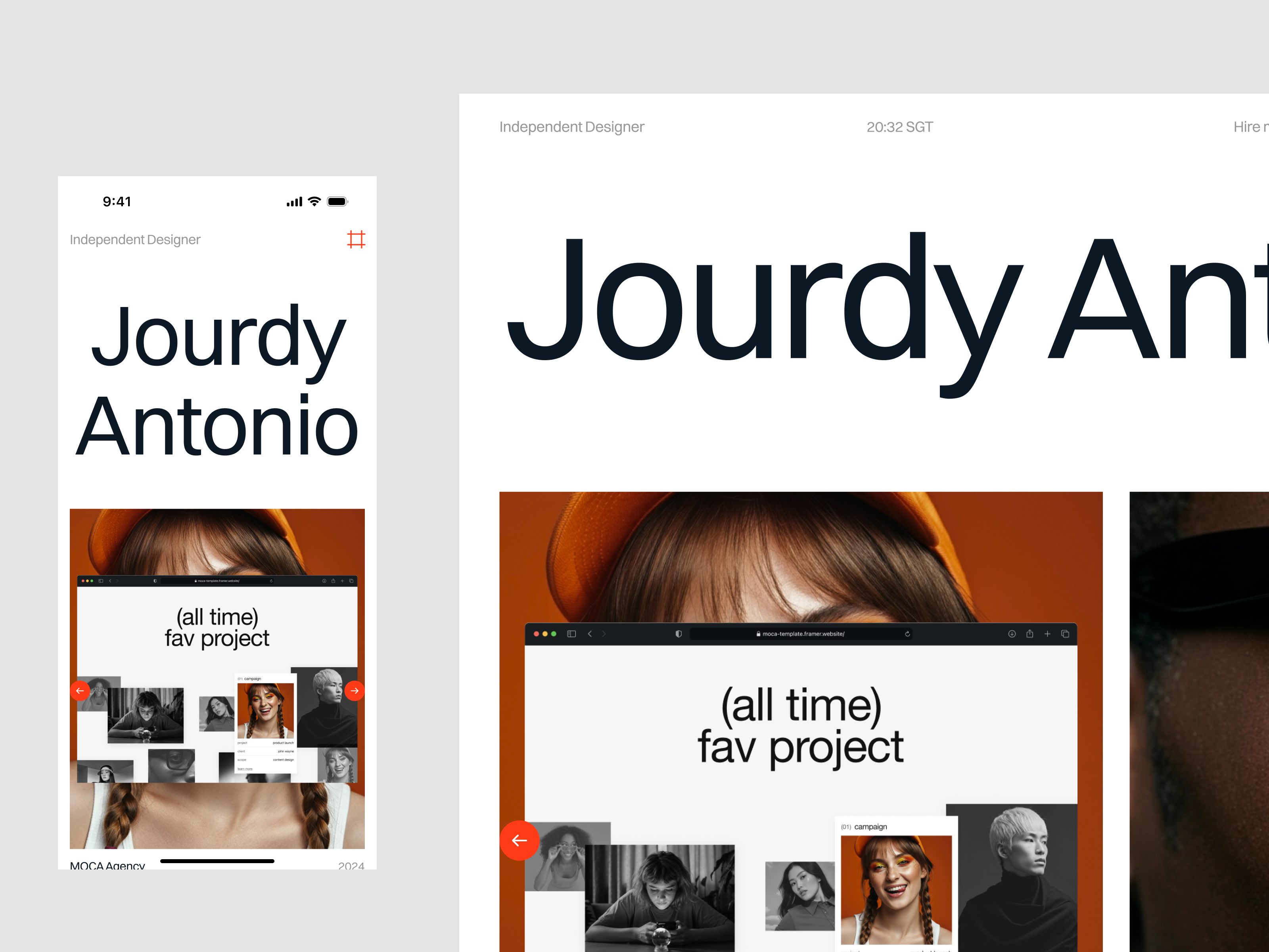 Example of Landing Page Design & Development