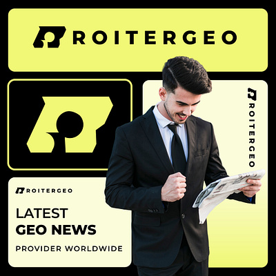 R Letter Geo news logo design branding creative logo design graphic design letter logo letter r logo logo logo design logo identity logo inspiration logos minimal logo news logo news paper logo r r letter r letter logo r logo mark r mark vector
