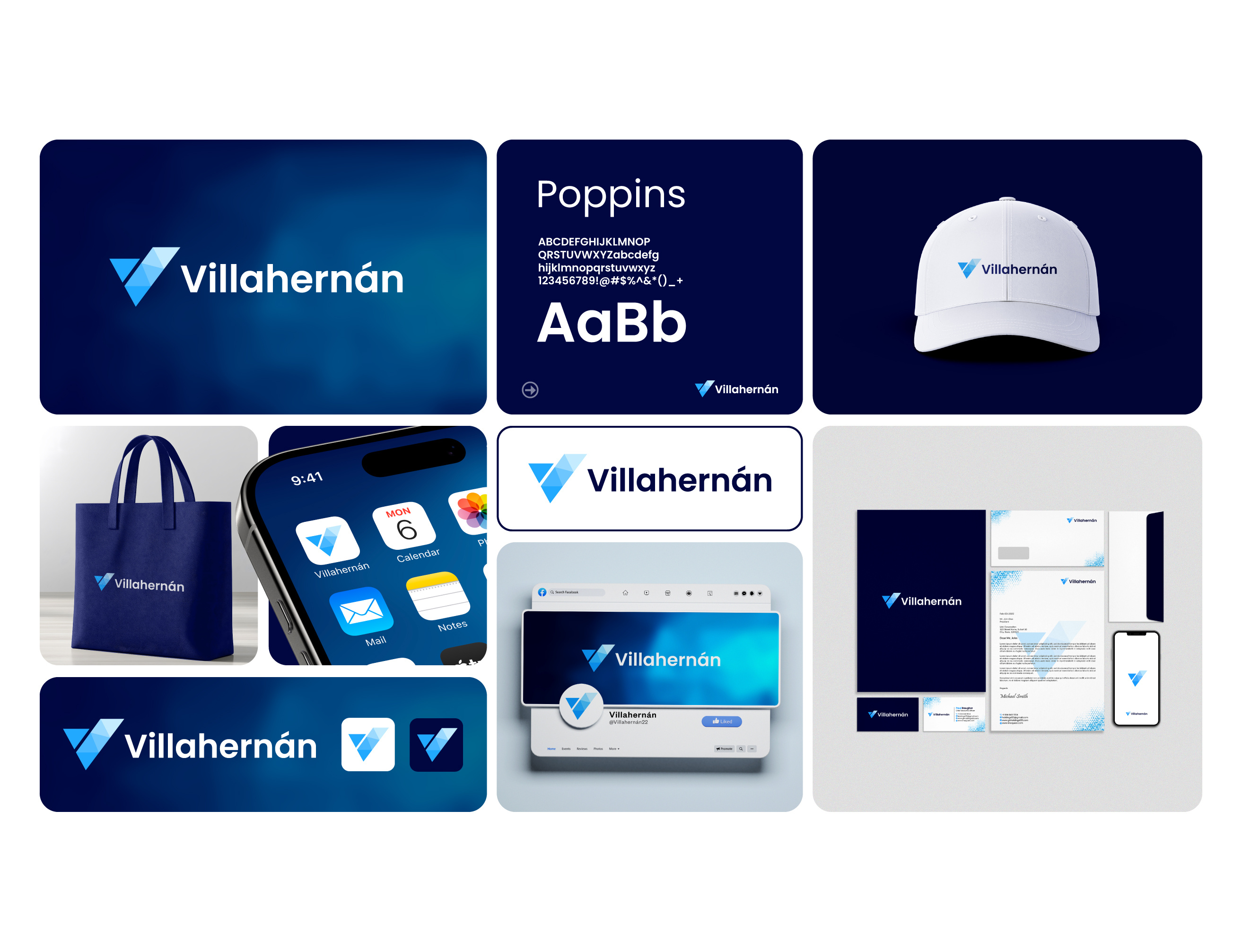 Logo And Branding (Villahernán) abustruct logo app favicon bag design blue color logo brand identity branding business card design card design corporate identity logo logo branding logo design social media design stationery stationery design typhography v abustruct logo v logo