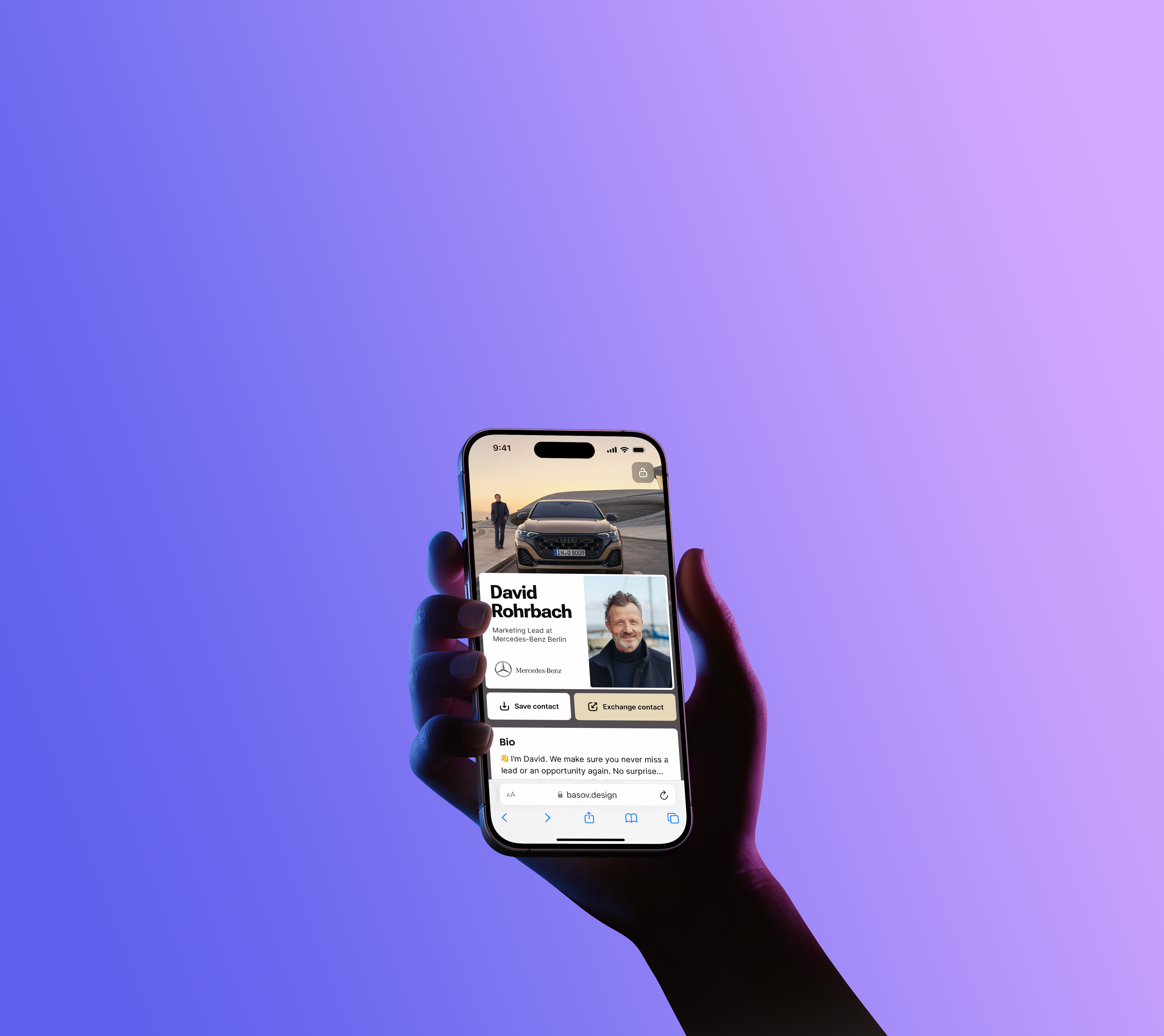 More Than a Digital Business Card. Public Profile for nfc card add to contact aulevo business card card design contact sharing corporate profile digital business card exchange contact minimalism mobile design mobile ui nfc card profile card profile design profile page public profile share contact smart business card ui uidesign