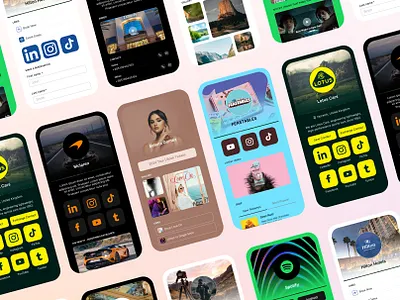Profiles design. Tap To Share Business Cards for Teams and Indi branding business digital business card ios logo mobile app mobile app design mobile design networks nfc business cards product design share business card share info share your info ui user friendly user interface v1ce web