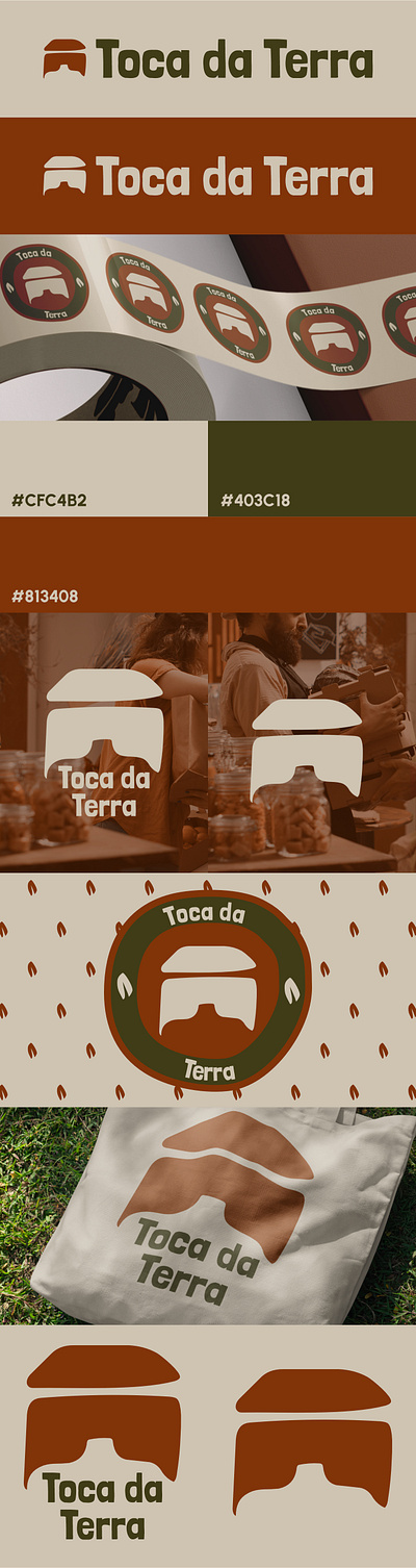 Identidade Visual/Visual Identity - Toca da Terra brand identity branding design design gráfico graphic design logo logotipo logotype