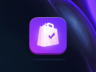 Groceries list app icon app icon branding icon icon design illustration ios logo mobile ui vector