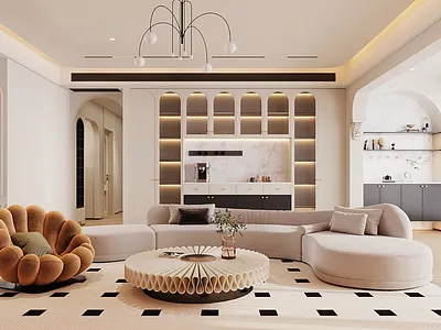 Modern Clean Interior 3d modeling apartments clean design elegant furniture interior interior design lighting modern white